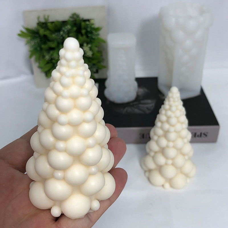 Soap Making Kit For Beginners - Рождественская елка с 3D пузырьками, силиконовая