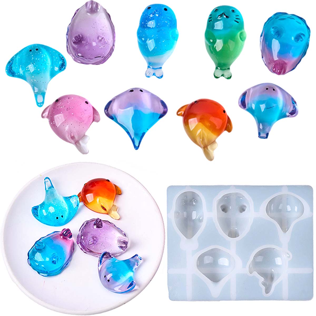 Soap Making Gifts - 3D-форма из силикона «Манта» в стиле